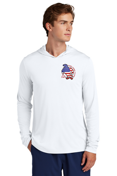 NC STARS & STRIPES HOODED BEACH LONG SLEEVE UV PROTECTION SHIRT